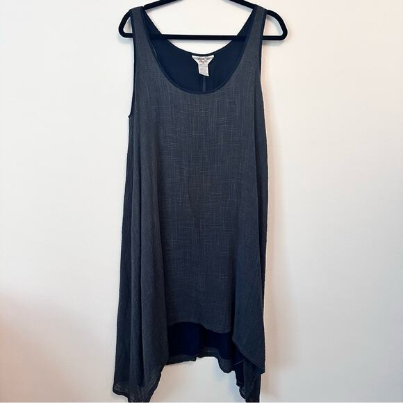 Hard Tail High Low Sleeveless Dress Dark Grey Medium EUC - Picture 1 of 8